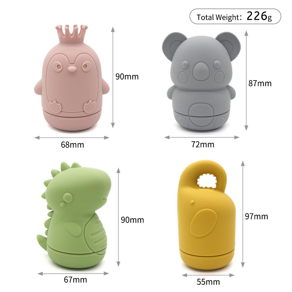 Іграшки для купання Звірята силіконові 4 шт. (99114561) - фото 3 Іграшки для купання Звірята силіконові 4 шт. (99114561) - фото 3