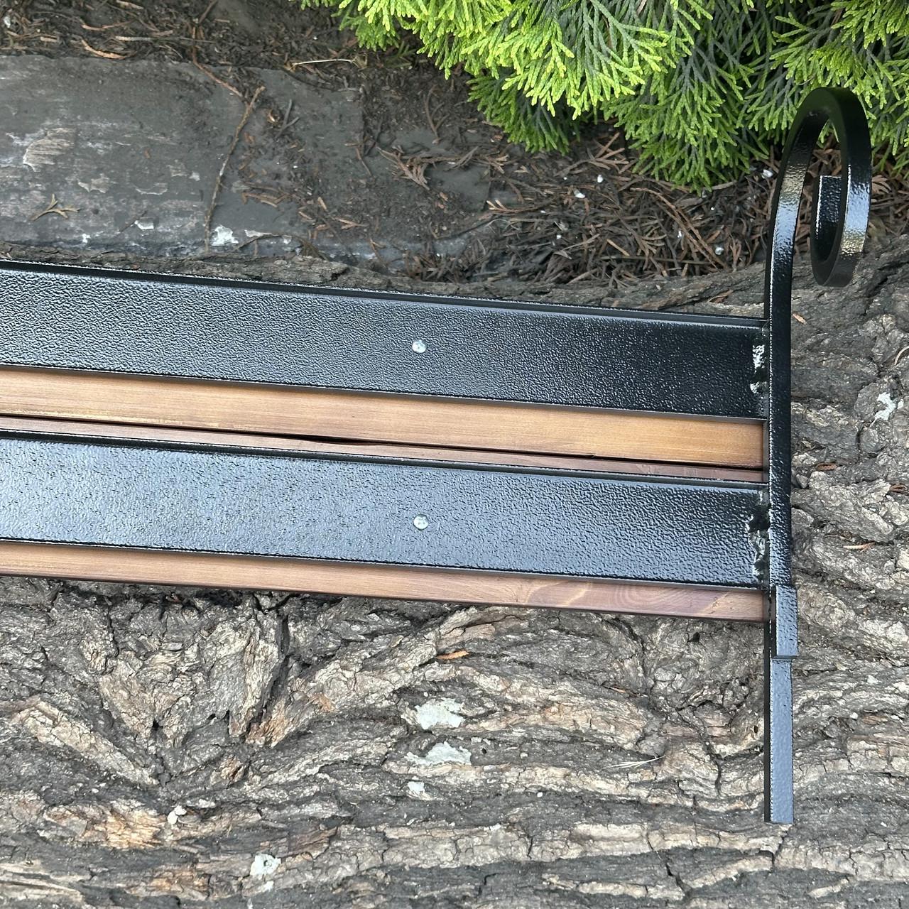 Передня полиця Metalzavod для мангалу Зевс на 12 шампурів темне дерево 88,5х29,5х12 см (STL-MDD12-DK) - фото 4 Передня полиця Metalzavod для мангалу Зевс на 12 шампурів темне дерево 88,5х29,5х12 см (STL-MDD12-DK) - фото 4