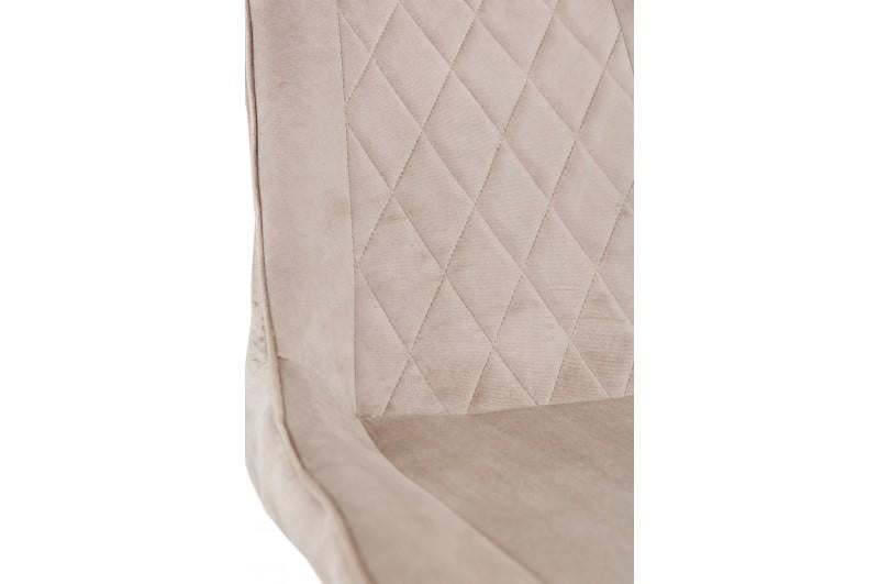 Кухонний стілець Мікс Меблі Korfu велюр Мокрий пісок/Чорний - фото 9