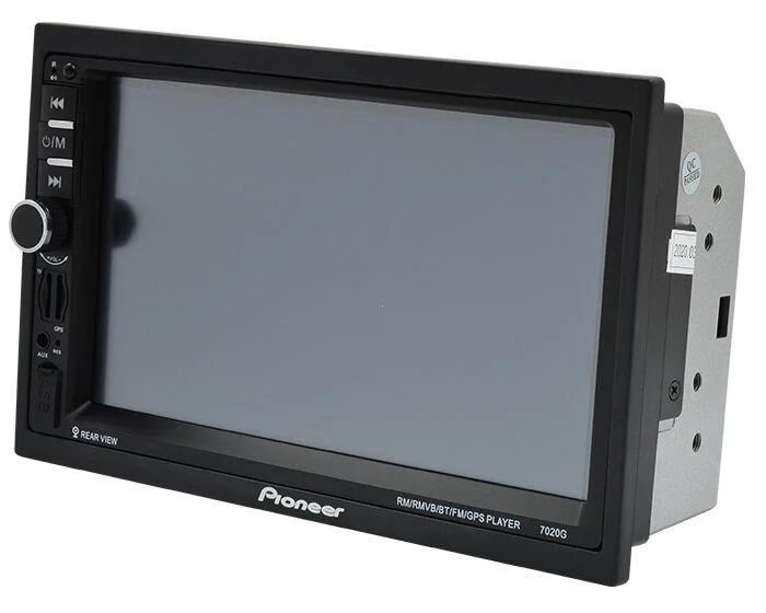 Автомагнитола Pioneer 7020 GPS/2DIN/BT/SD/USB/AUX Черный