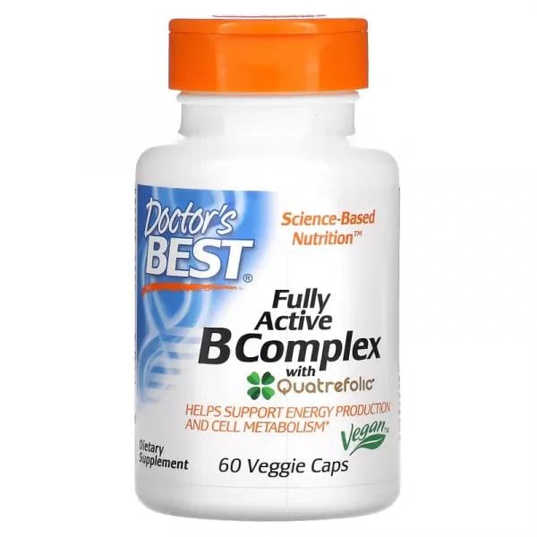 В комплекс Doctor's Best Fully Active B Complex 60 Veg Caps