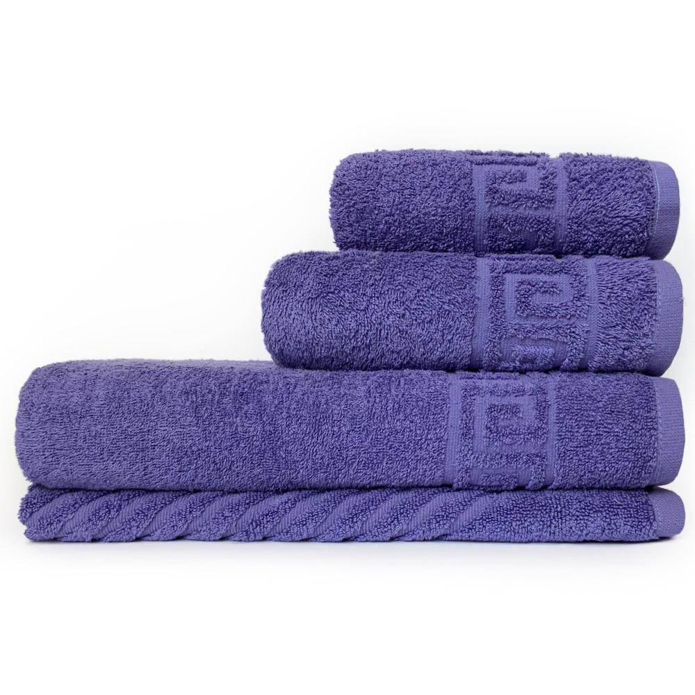 Набір махрових рушників ADT Curb kit 4 Лаванда - фото 1 Набір махрових рушників ADT Curb kit 4 Лаванда - фото 1