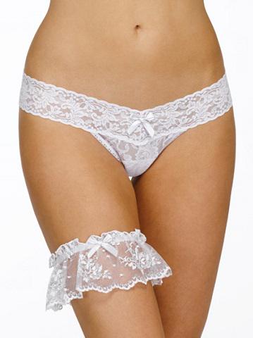 Трусики та жарет'єр Hanky ​​Panky UN One Size Білий (9N1971PKws)