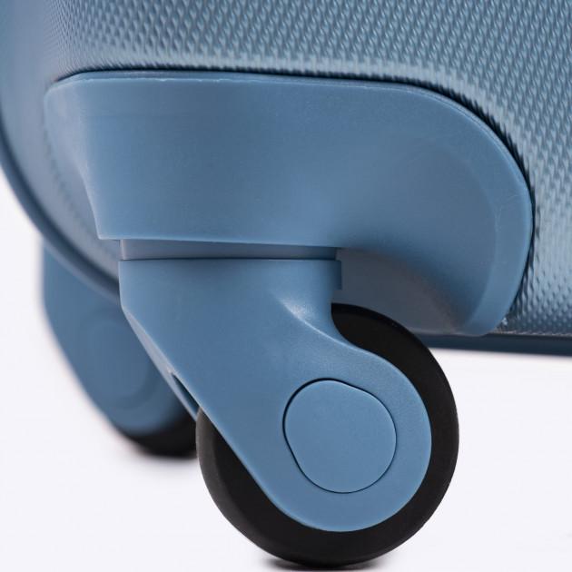 Чемодан пластиковый Fly 310 M средний на 4 колесах Голубой (CEKRBFL310MS4GOL) - фото 10