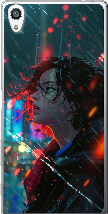 Чехол на Sony Xperia Z5 Premium E6883 Ночные огни (6096t-345-42517)