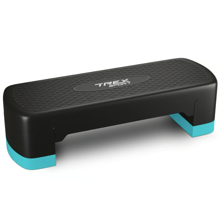 Степ платформа TREX Sport TX-030AS 3 рівнева Чорно-блакитний (4983)
