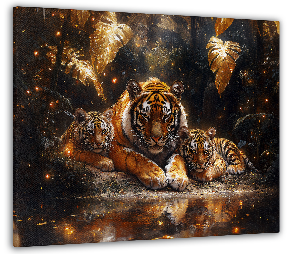 Картина на холсте МАКО семья тигров 50x70 см (MK10549_5070)