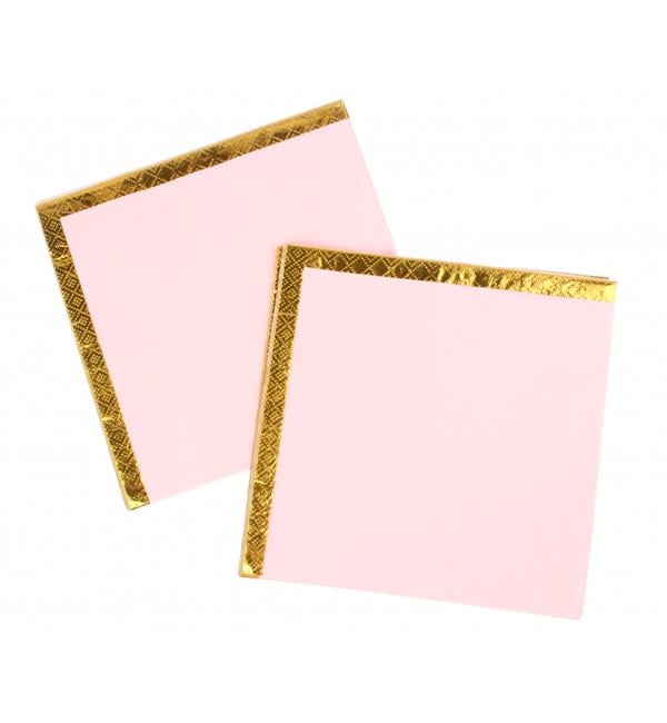 Салфетки праздничные Powdery&gold 33х33 см 20 шт. (514130)