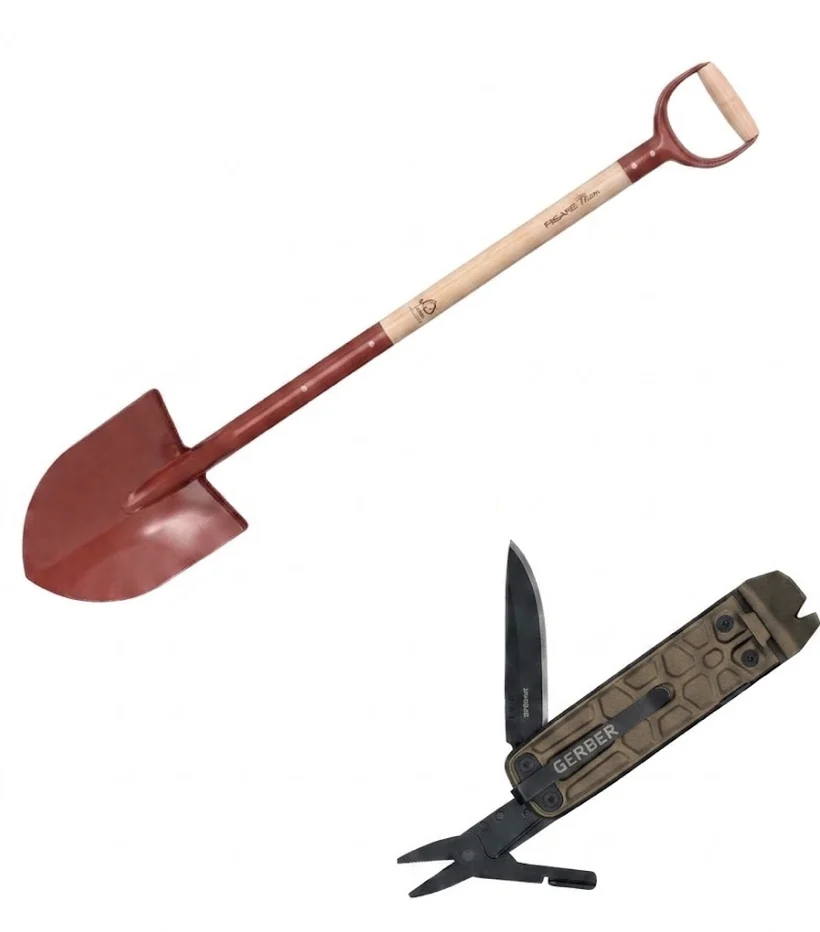 Лопата садовая классическая Fiskars FSC с мультитулом Lockdown Slim/16L/BOX (1071929105983)
