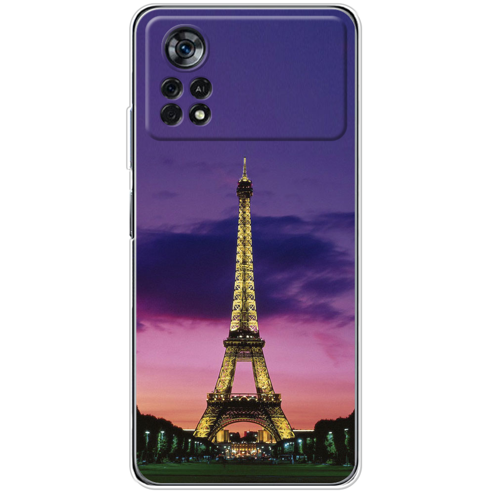 Чехол BoxFace Xiaomi Poco X4 Pro 5G Полночь в Париже Прозрачный силикон (44305-up964-44305)