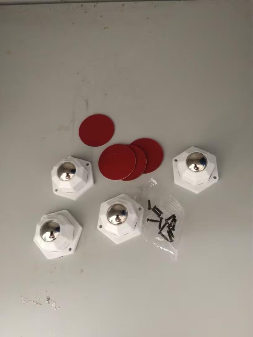 Коліщата для важких меблів до 200 кг плавне 360° обертання нержавіюча сталь