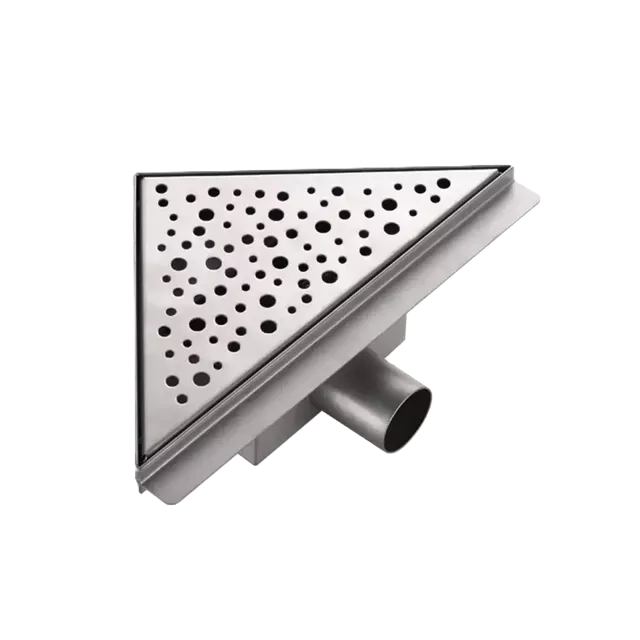 Угловой душевой трап GAPPO, нержавеющая сталь, сухой затвор 20×20 см (G82020-1)