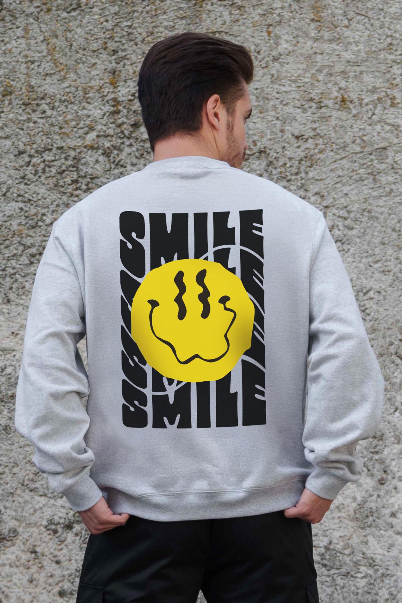 Свитшот оверсайз Smile 2XL/3XL Grey (2XL/3XL8055762)