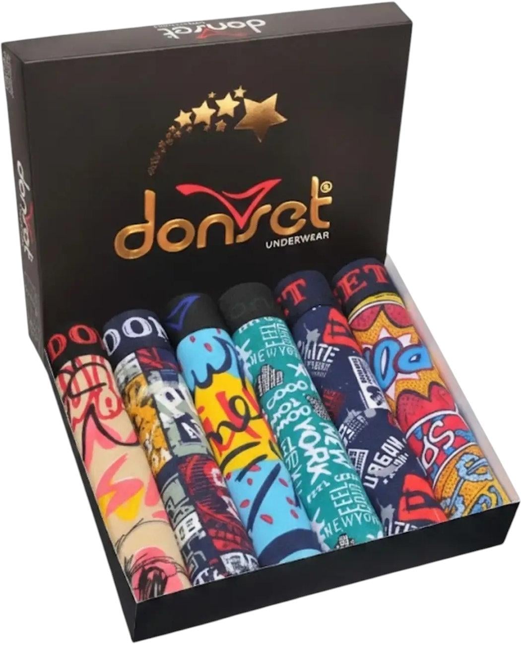 Набор трусов-боксеров мужских Donset DSSET1 6 шт. L Разноцветный (20795606027952)