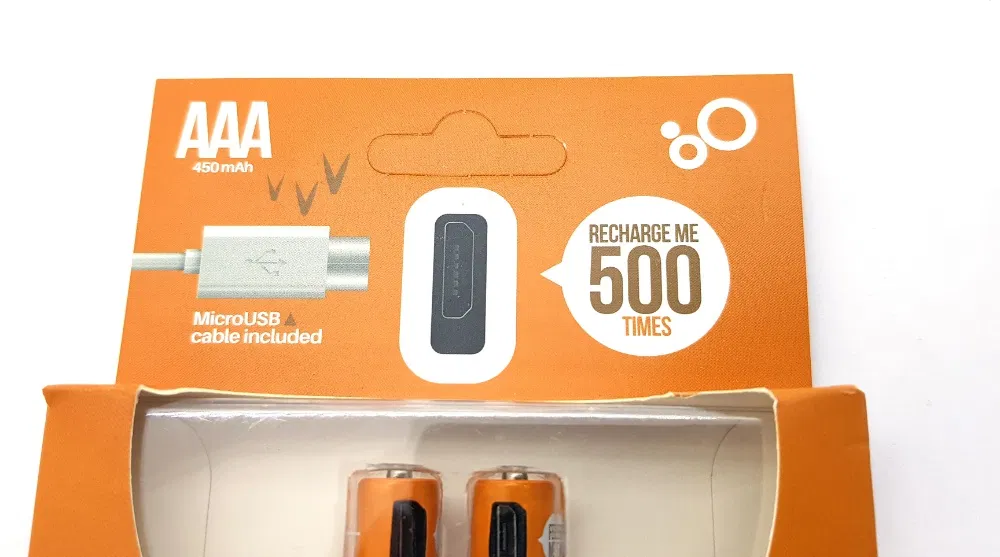Акумулятор ААА із зарядкою від USB 450 mA Помаранчевий (2403224217) - фото 5 Акумулятор ААА із зарядкою від USB 450 mA Помаранчевий (2403224217) - фото 5