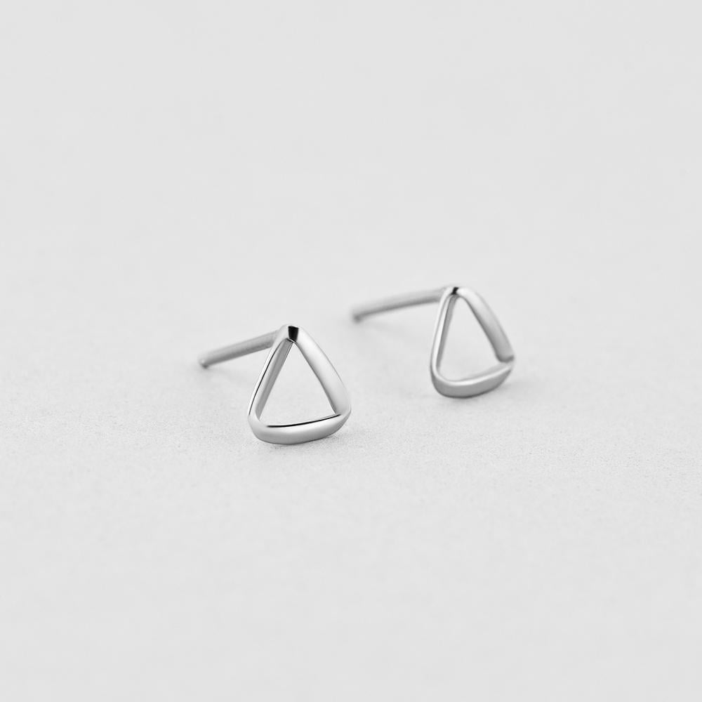 Серебряные серьги Minimal Переливы (4751)