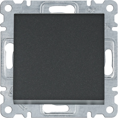 Выключатель одноклавишный Hager Lumina Черный (WL0013)