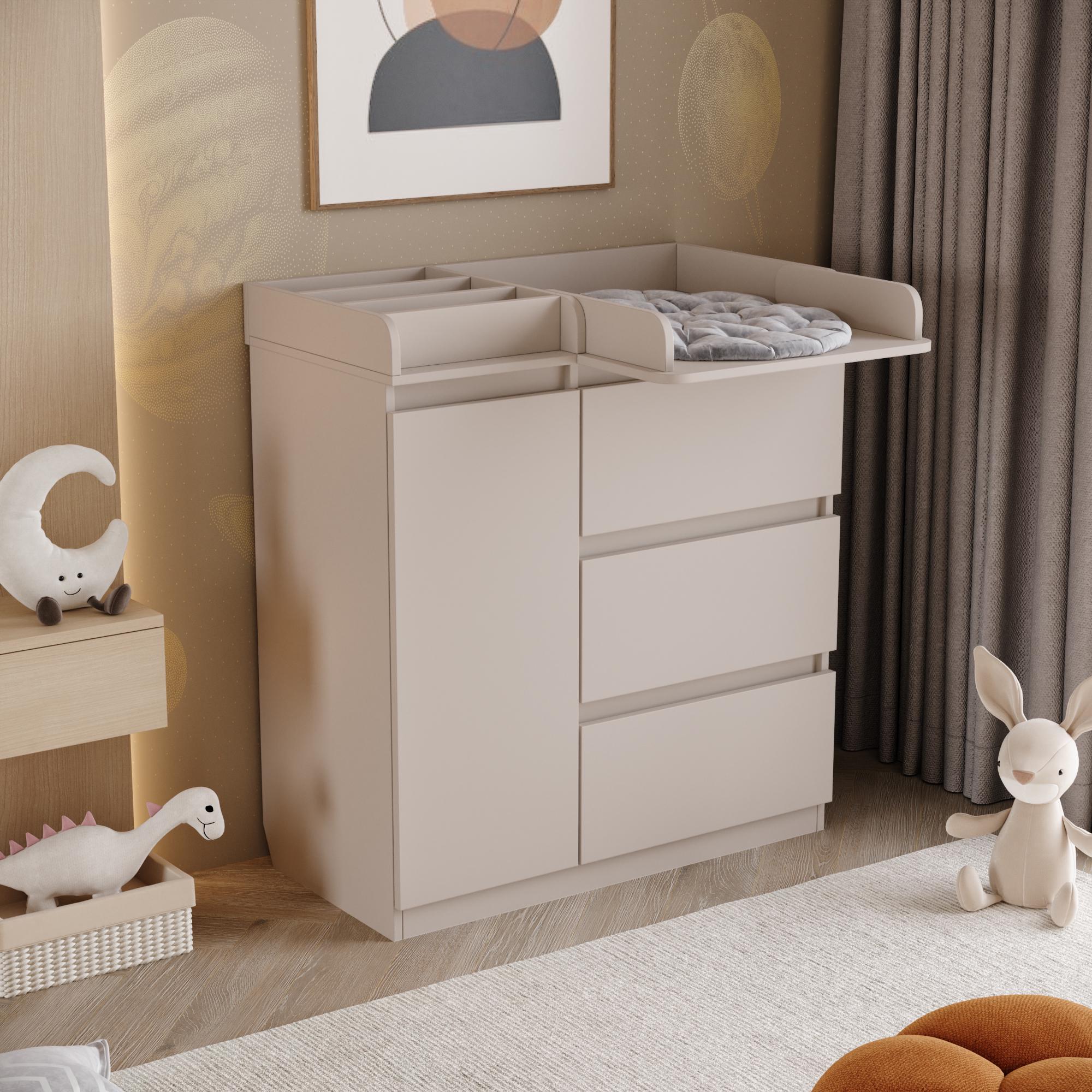 Пеленальный комод Furnigrade ПС-11 90х90х45 см Кашемир