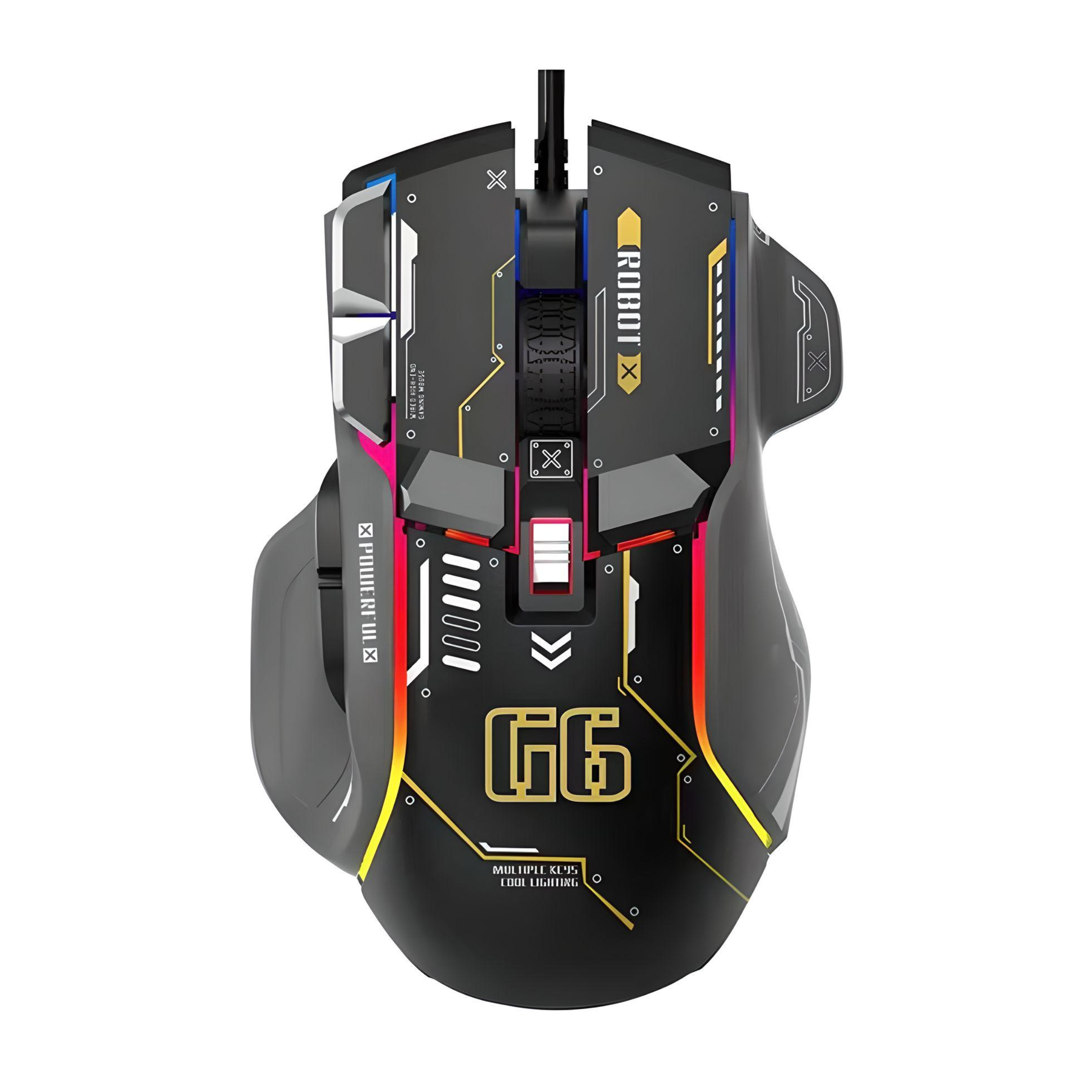 Мышь игровая G6 проводная RGB 12800 DPI Черный