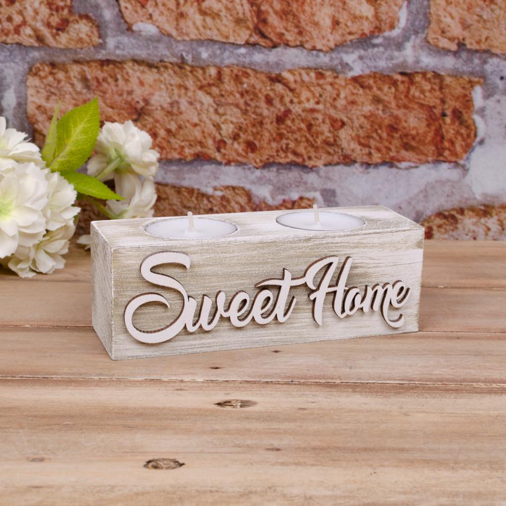 Подсвечник деревянный Sweet Home Коричневый (2467)