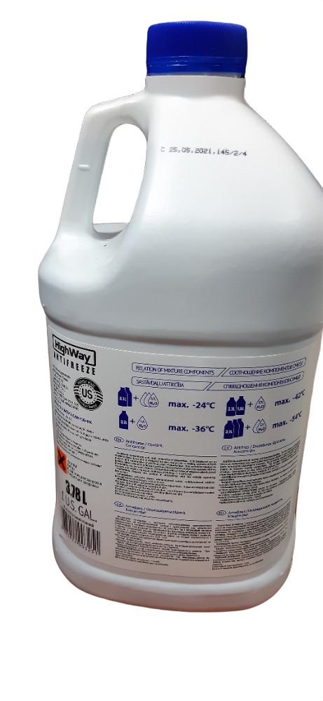 Антифриз HighWay Long Life G12 концентрат 3,78 л Синій - фото 2 Антифриз HighWay Long Life G12 концентрат 3,78 л Синій - фото 2
