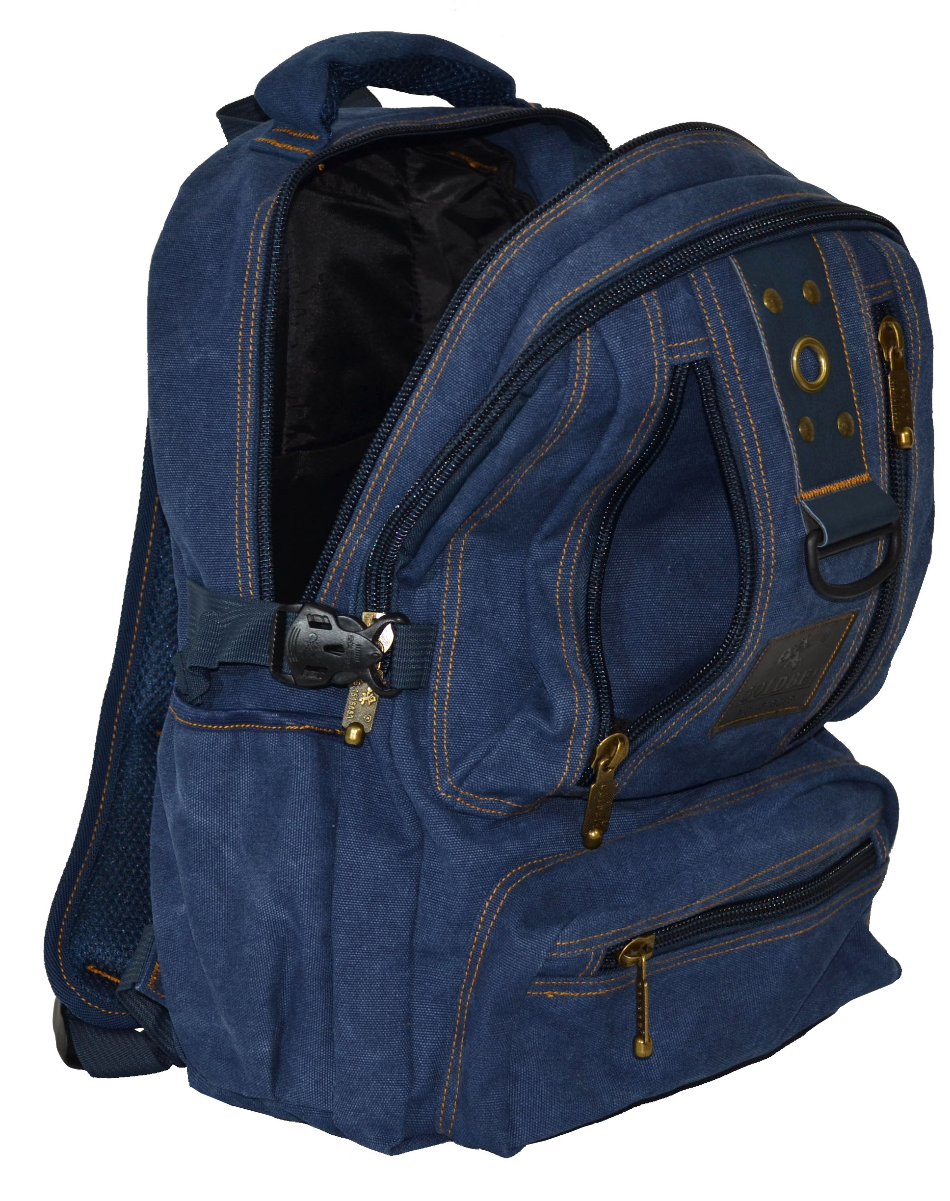 Рюкзак джинсовий Gold Be1304 S 22 л Синій - фото 4 Рюкзак джинсовий Gold Be1304 S 22 л Синій - фото 4