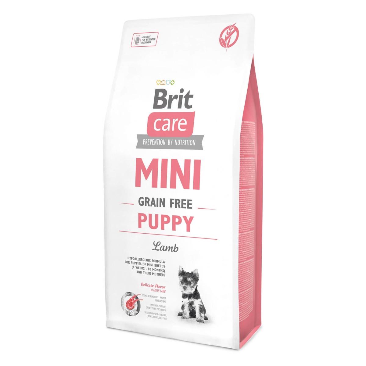 Корм сухой Brit Care Mini Grain Free Puppy для щенков миниатюрных пород 7 кг (8595602520152)