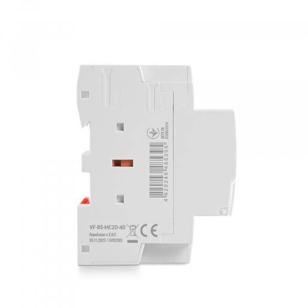 Контактор модульний Videx 2п 40 А 2НВ (VF-RS-MC2O-40) - фото 3 Контактор модульний Videx 2п 40 А 2НВ (VF-RS-MC2O-40) - фото 3