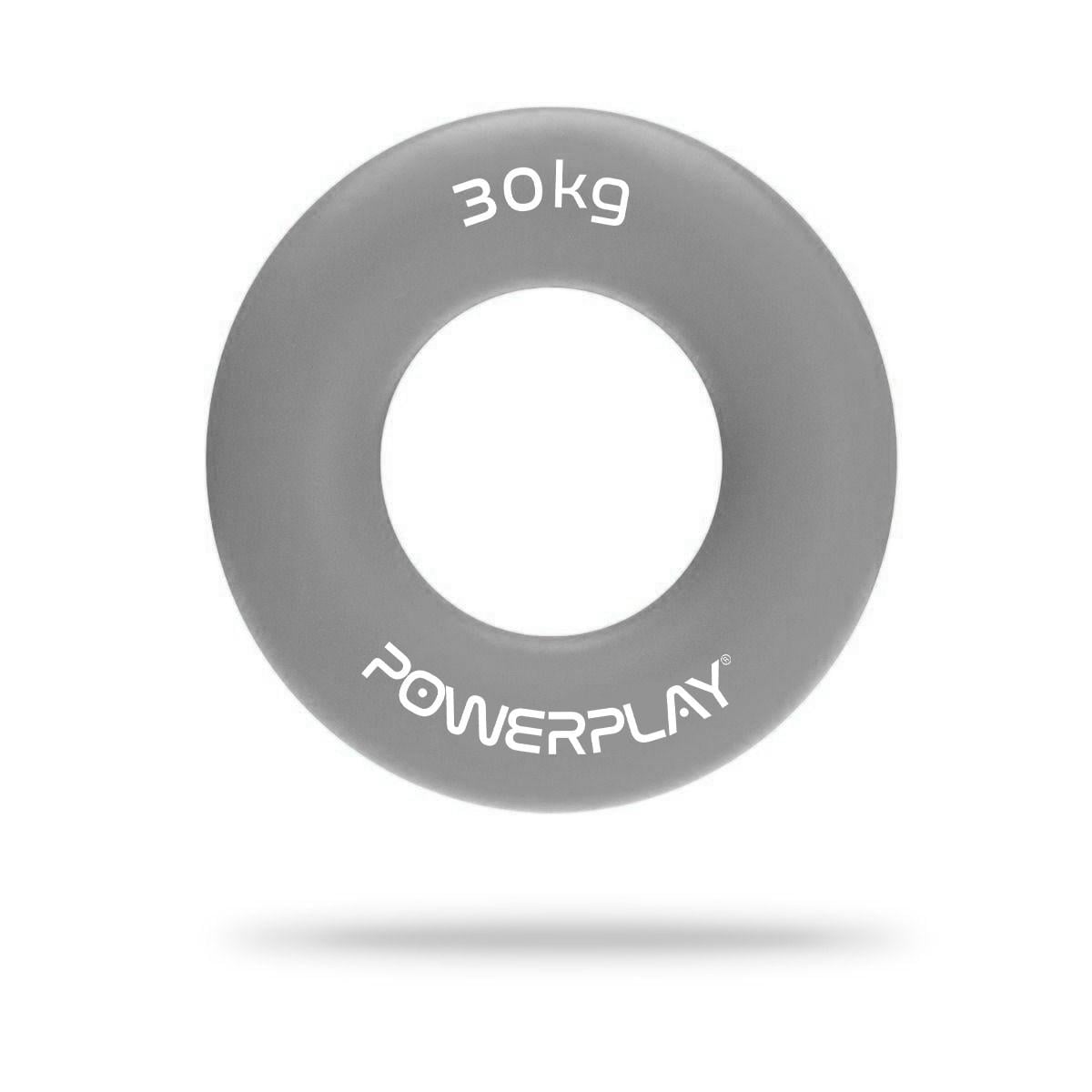 Еспандер кистьовий силіконовий PowerPlay PP-4324 Hand Grip Ring X-Hard 30 кг Сірий