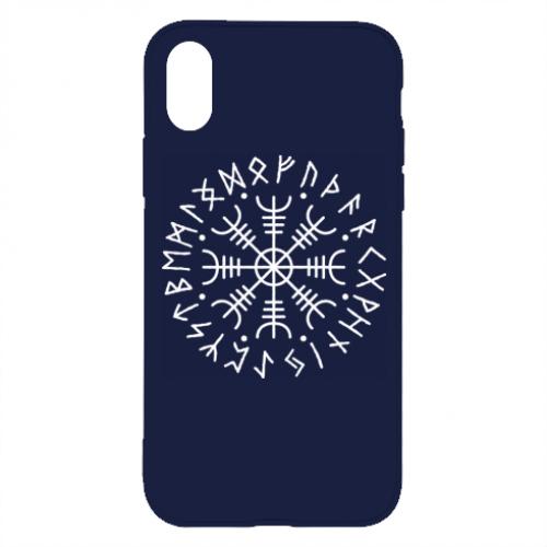Чехол для iPhone X/Xs Агисхьяльм шлем ужаса (10359457-8-162555)