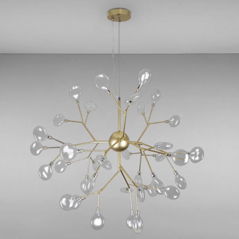 Люстра подвесная молекула Light House LS-14664-36 GD/CL Золотой Люстра подвесная молекула Light House LS-14664-36 GD/CL Золотой
