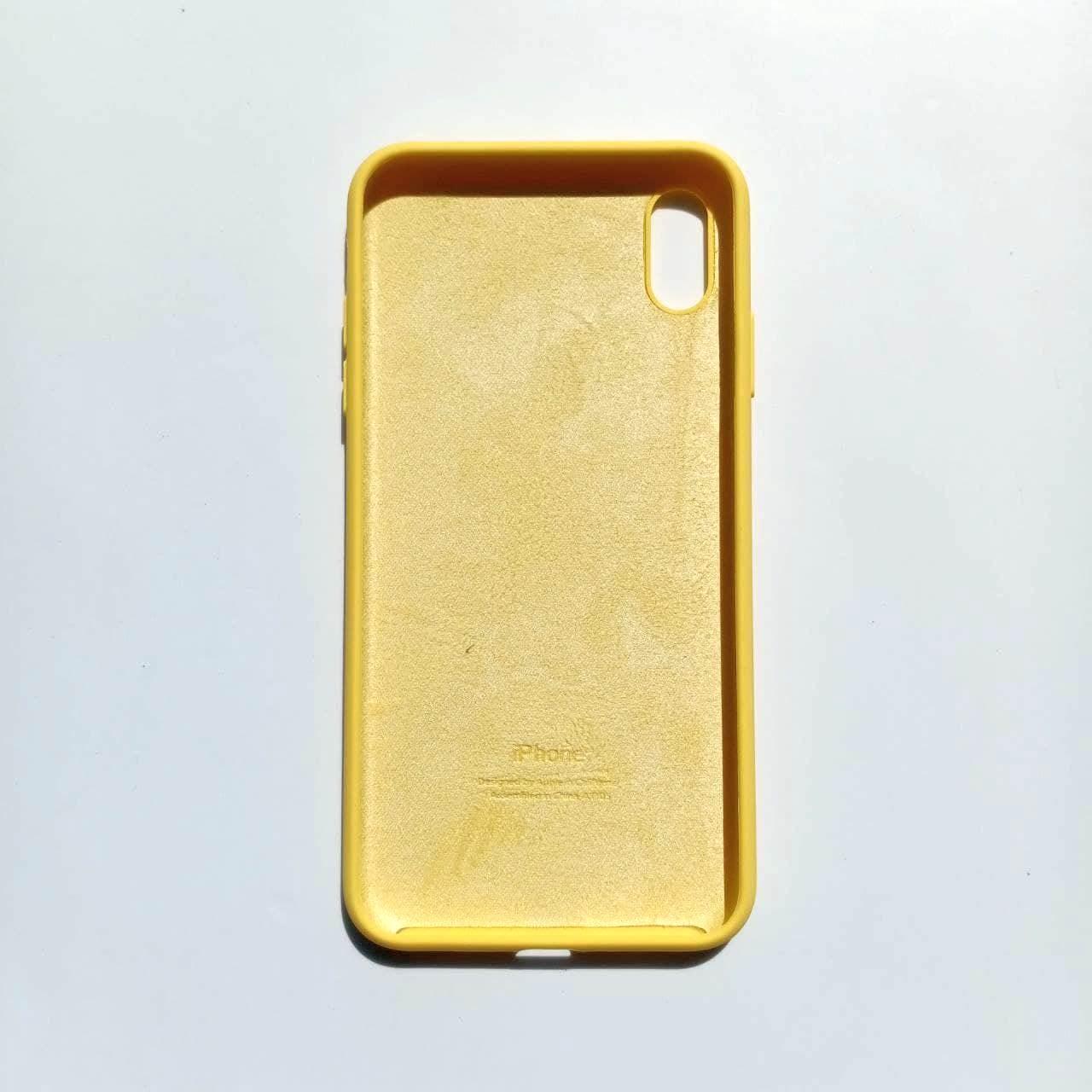 Чехол Silicone Case для Apple iPhone XS Max Yellow - фото 2