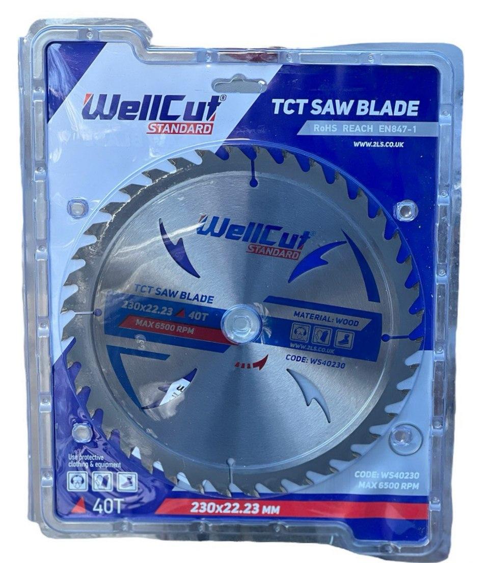 Диск пильный по дереву WellCut Standard 230х22.23 40T