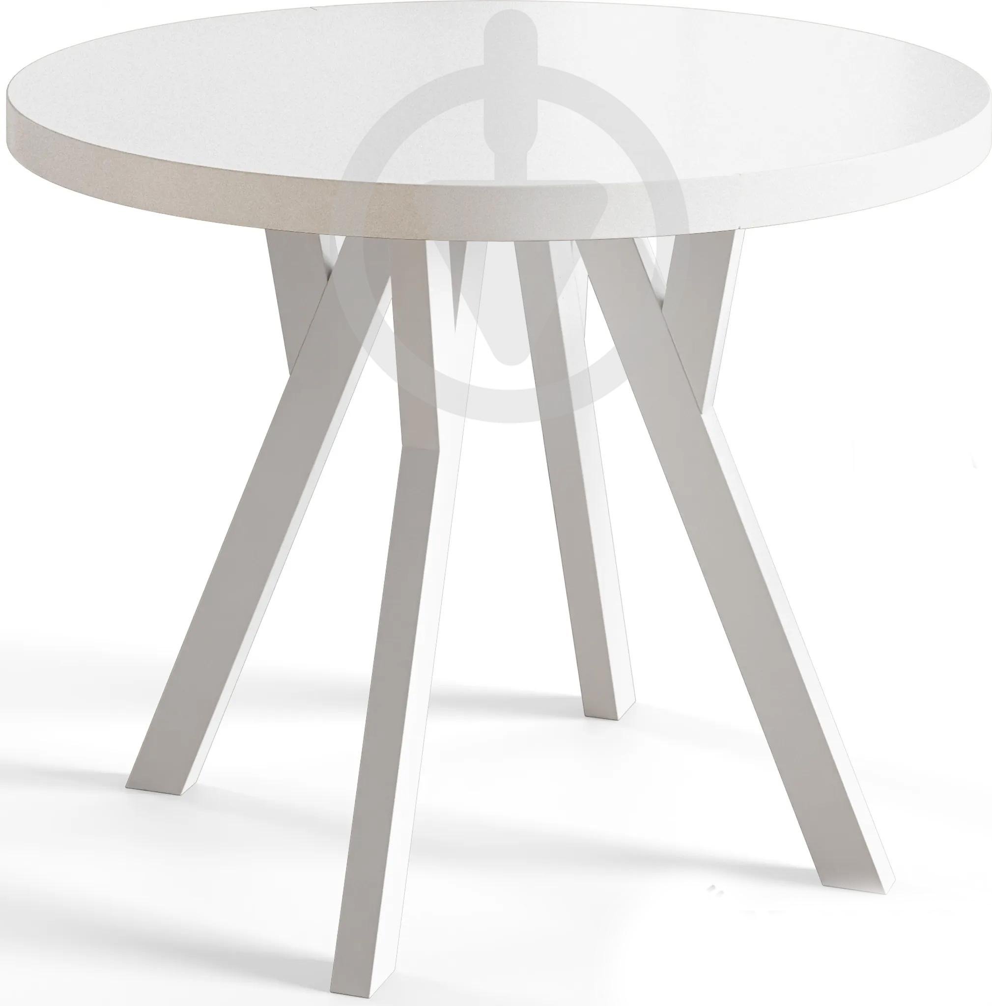 Стол кухонный круглый RoMax Lite Loft 80 см Белая Аляска/Белый - фото 1 Стол кухонный круглый RoMax Lite Loft 80 см Белая Аляска/Белый - фото 1