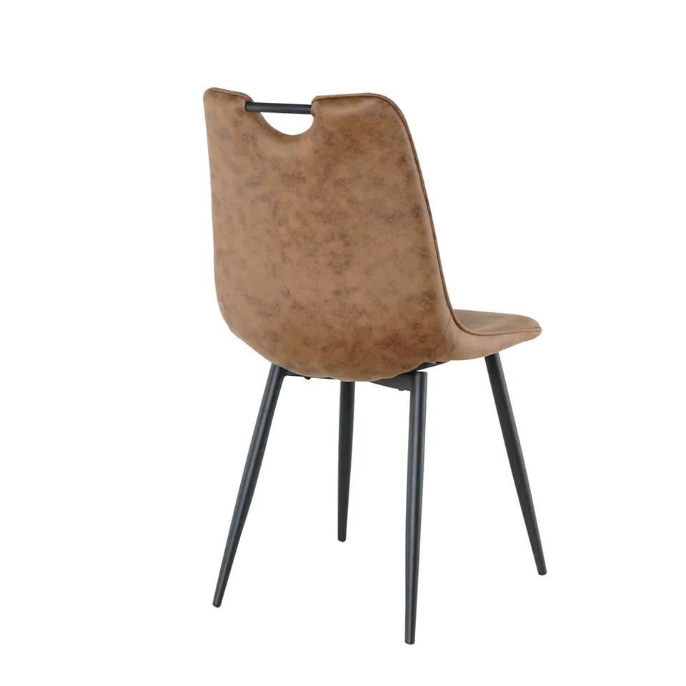 Стілець для кухні та вітальні ГРЕЙС Бредлі 430х890х460 мм Чорний/Античний шоколад (GAА0054924) - фото 3 Стілець для кухні та вітальні ГРЕЙС Бредлі 430х890х460 мм Чорний/Античний шоколад (GAА0054924) - фото 3