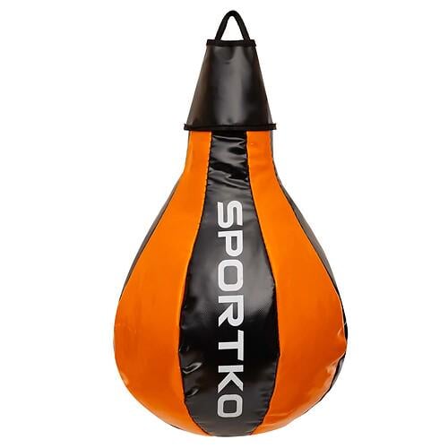 Боксерская груша подвесная SPORTKO UR GP-1 каплевидная набивная 24х50 см 5 кг Черно-оранжевый (32312130)