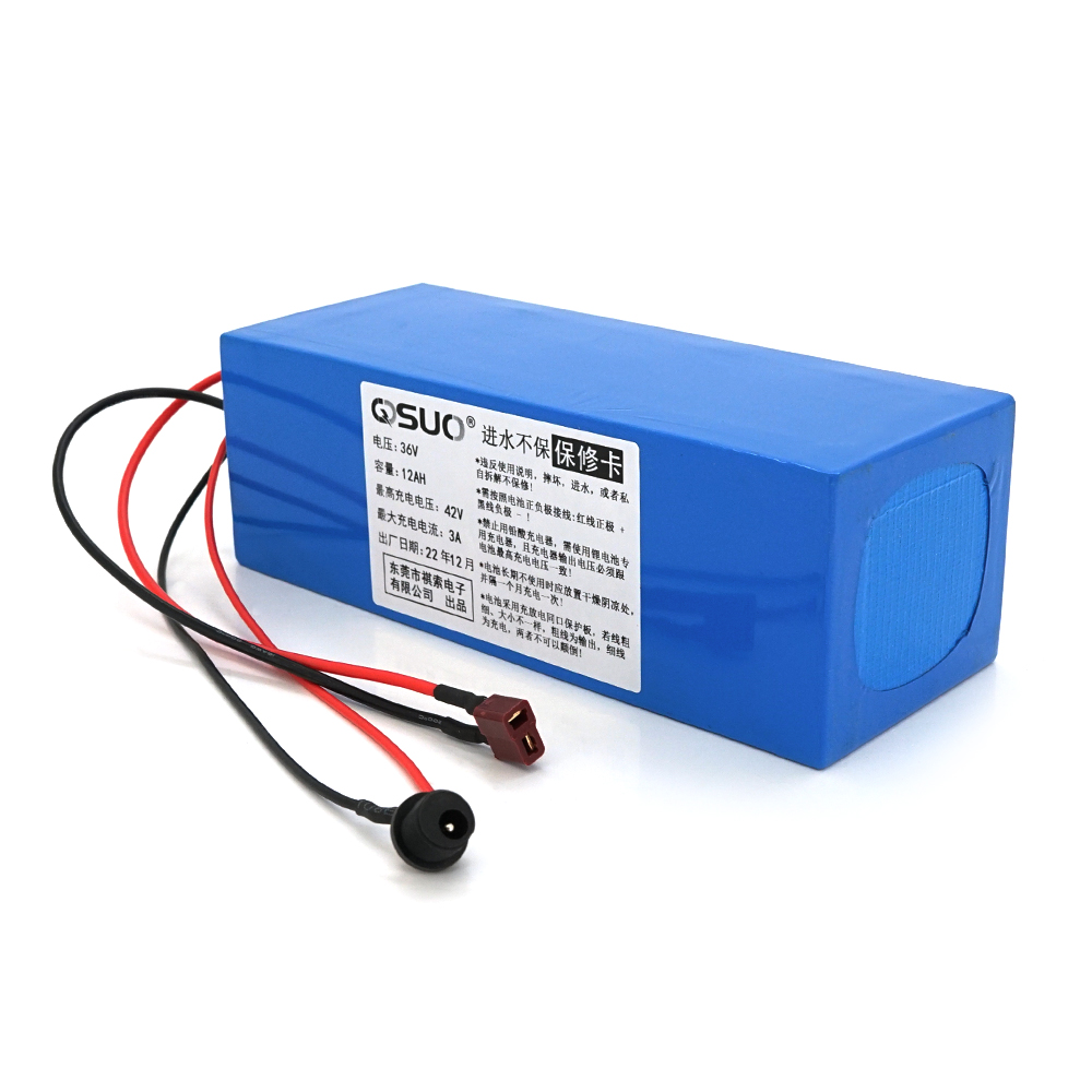 Аккумуляторная батарея QiSuo 36V 12A Li-ion 18650 DC 5,5x2,1 мм (YUT_V6345) Аккумуляторная батарея QiSuo 36V 12A Li-ion 18650 DC 5,5x2,1 мм (YUT_V6345)