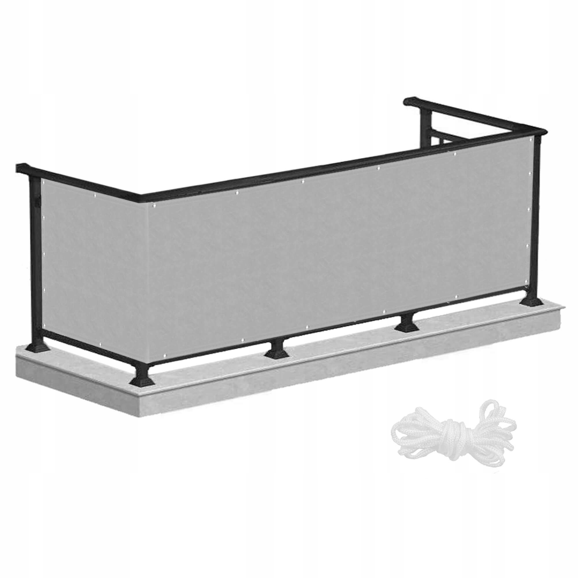 Ширма для балкона Springos 1x7 м Grey (BN1016)