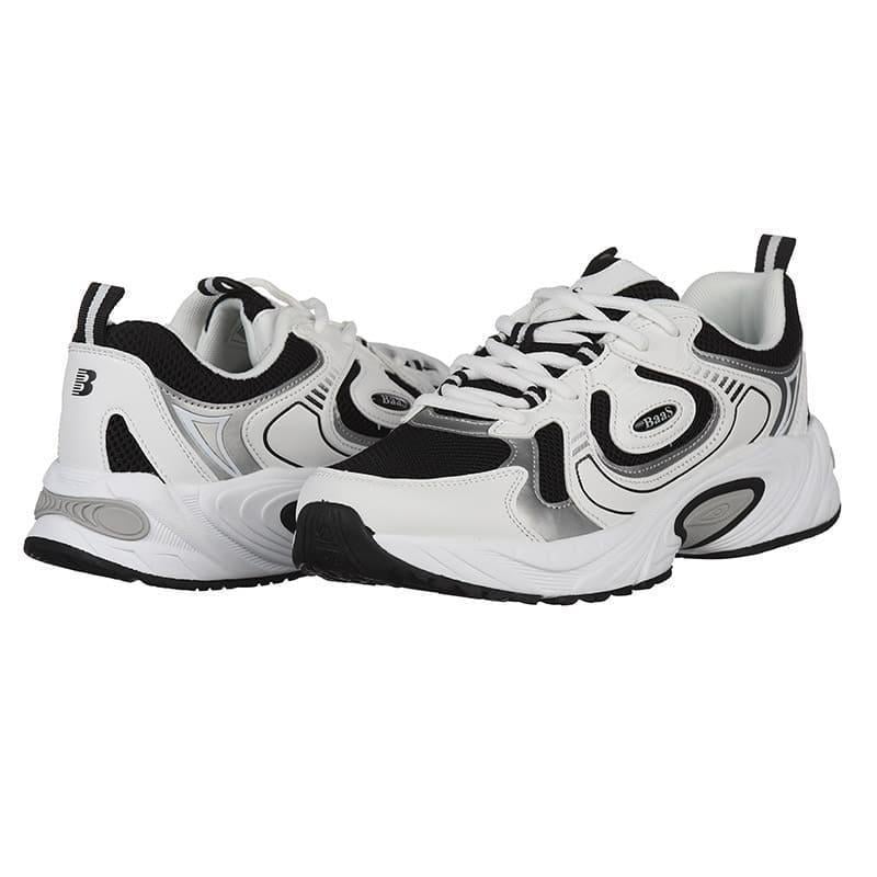 Кросівки чоловічі BaaS M7586-4C з комбінованих матеріалів р. 43 Білий (20282)