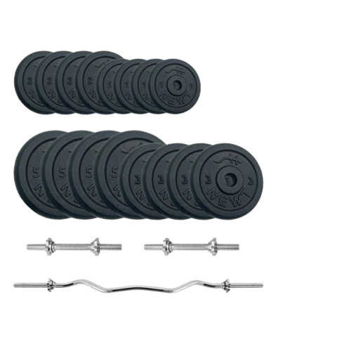 Штанга и гантели металлические Newt Gym Set-W Home 53 кг