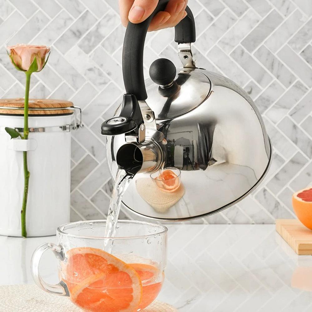 Чайник для плиты со свистком RetroSteel нержавеющая сталь капсульное дно 1,5 л (03-DE-521) - фото 4 Чайник для плиты со свистком RetroSteel нержавеющая сталь капсульное дно 1,5 л (03-DE-521) - фото 4