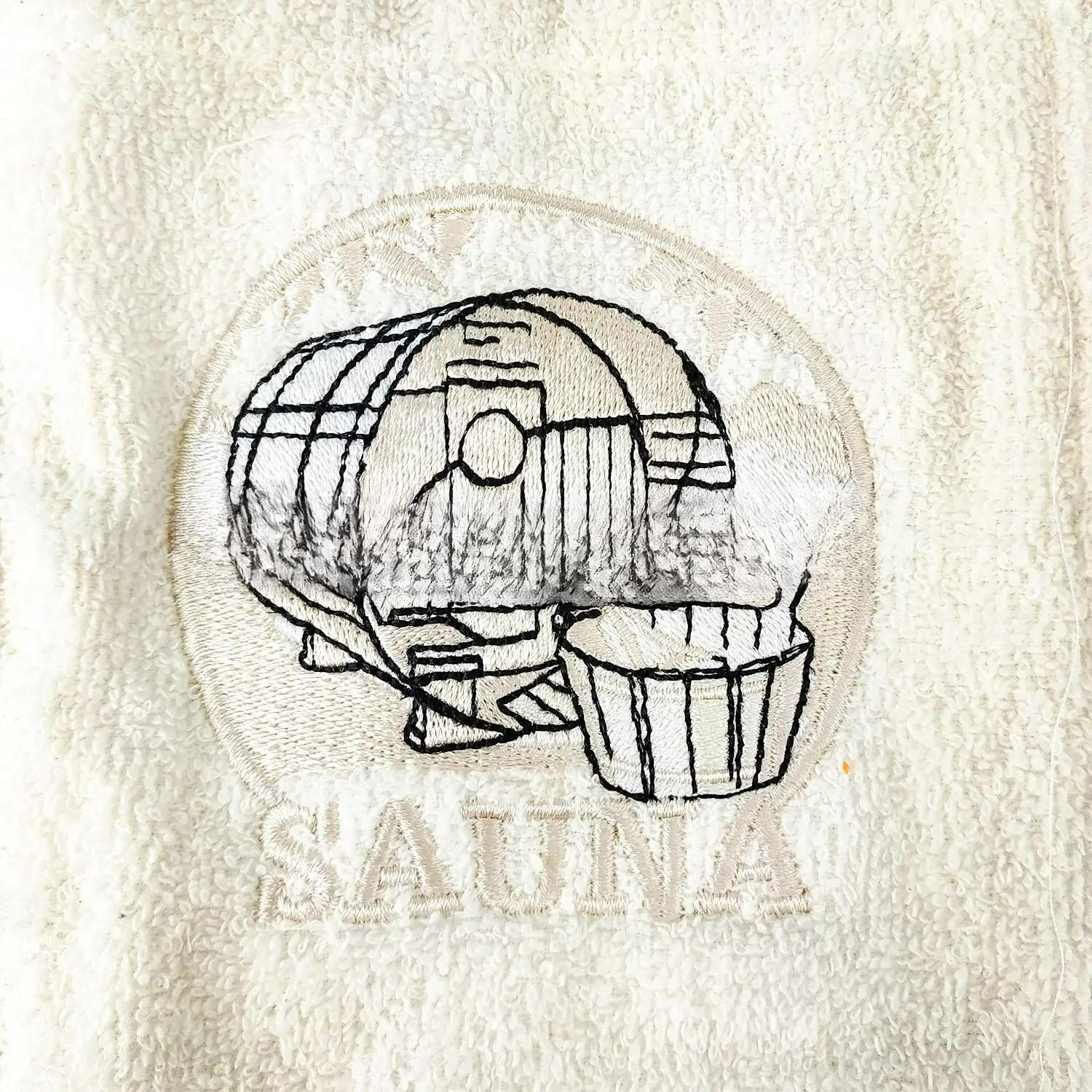 Женский подарочный набор Swan Home Collection Sauna Towel Set для бани/сауны/SPA Молочный (21998792) - фото 4