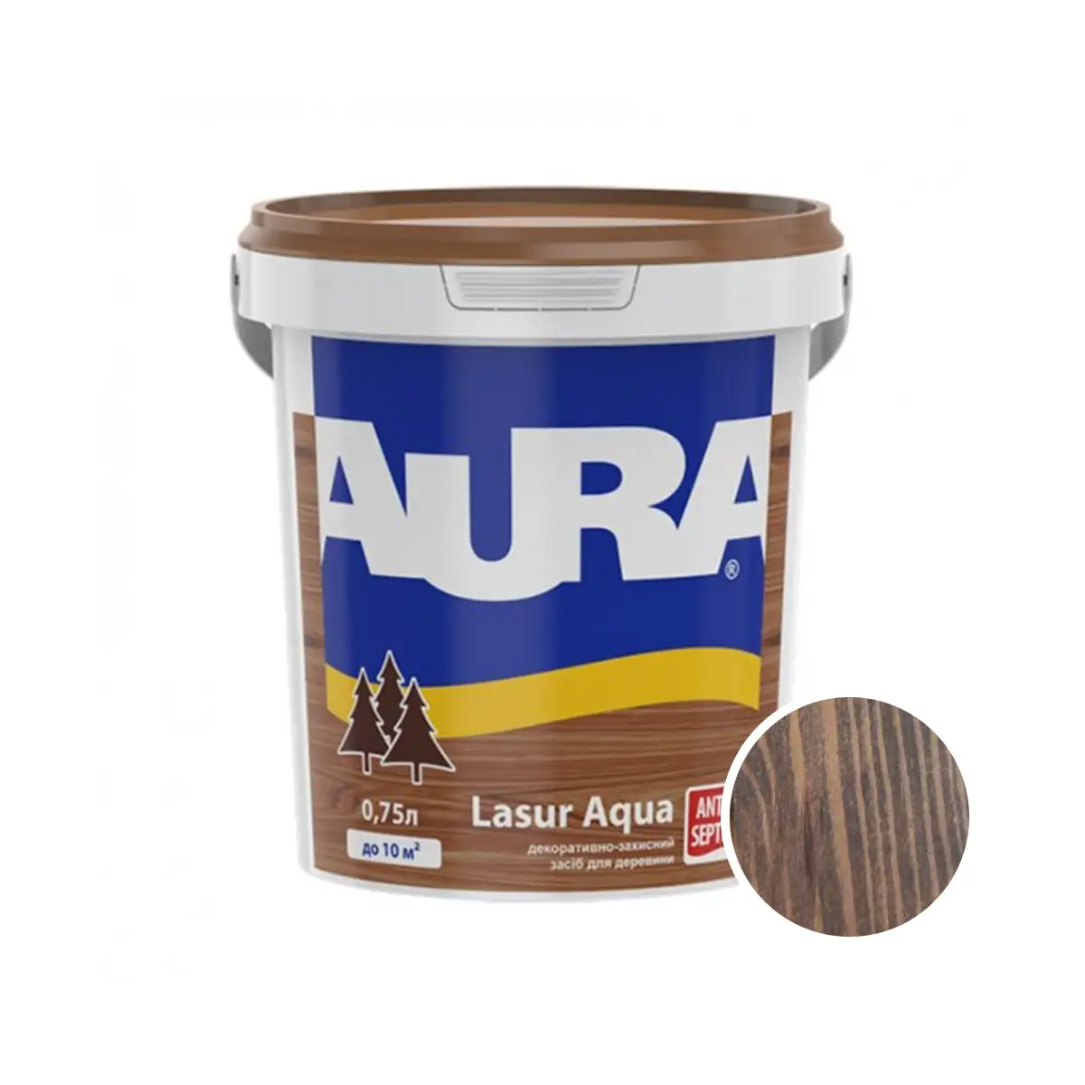 Лазур-лак акриловый Aura Lasur Aqua для древесины 0,75л Кипарис (2571579382) Лазур-лак акриловый Aura Lasur Aqua для древесины 0,75л Кипарис (2571579382)