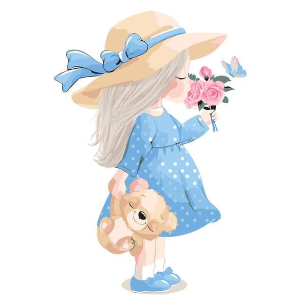 Картина по номерам Brushme Kids Маленькая леди 30х40 см (MEX7123)