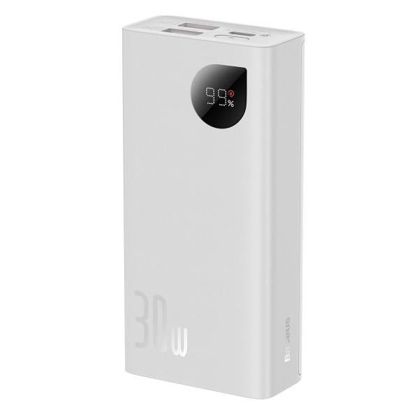 Повербанк Baseus Adaman2 PPAD040002 10000 мАч 30 Вт Type-C 2USB Білий (1739884455)