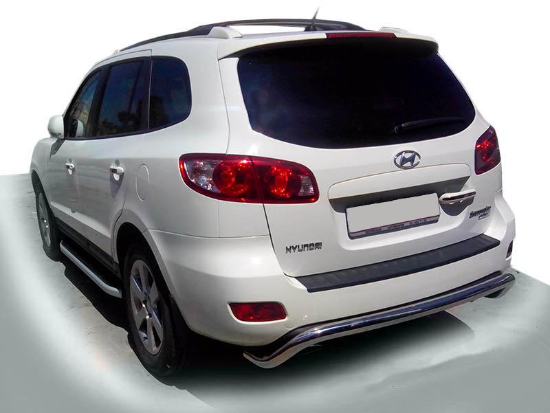 Задняя дуга AK007 CAN для Hyundai Santa Fe 2 2006-2012 гг. нержавеющая сталь Хром