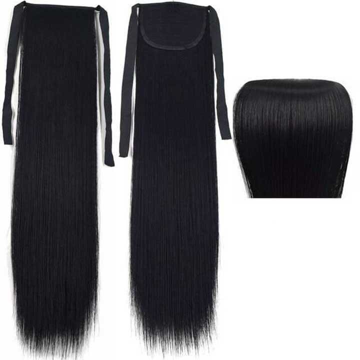 Хвіст-шиньйон накладний Didaka 50 см Брюнет (K0734-1) - фото 2 Хвіст-шиньйон накладний Didaka 50 см Брюнет (K0734-1) - фото 2