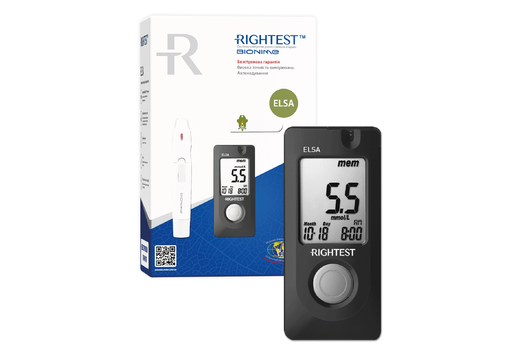 Система контроля уровня глюкозы в крови Rightest ELSA (COM04537)