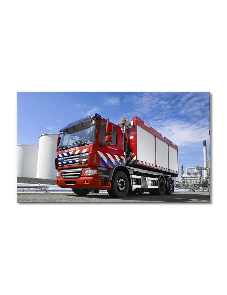 Картина модульная Пожарная машина DAF CF75 6x2 2001 1 модуль 30х45 см