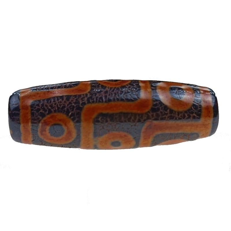 Бусина Дзи дев'ять очей 4 см Коричневий (C5572)